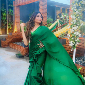 Ruffle Saree.
