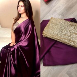 🔥 The perfect blend of elegance and sparkle! ✨ Introducing the Valentina Saree & Sequins Jacket Piece.