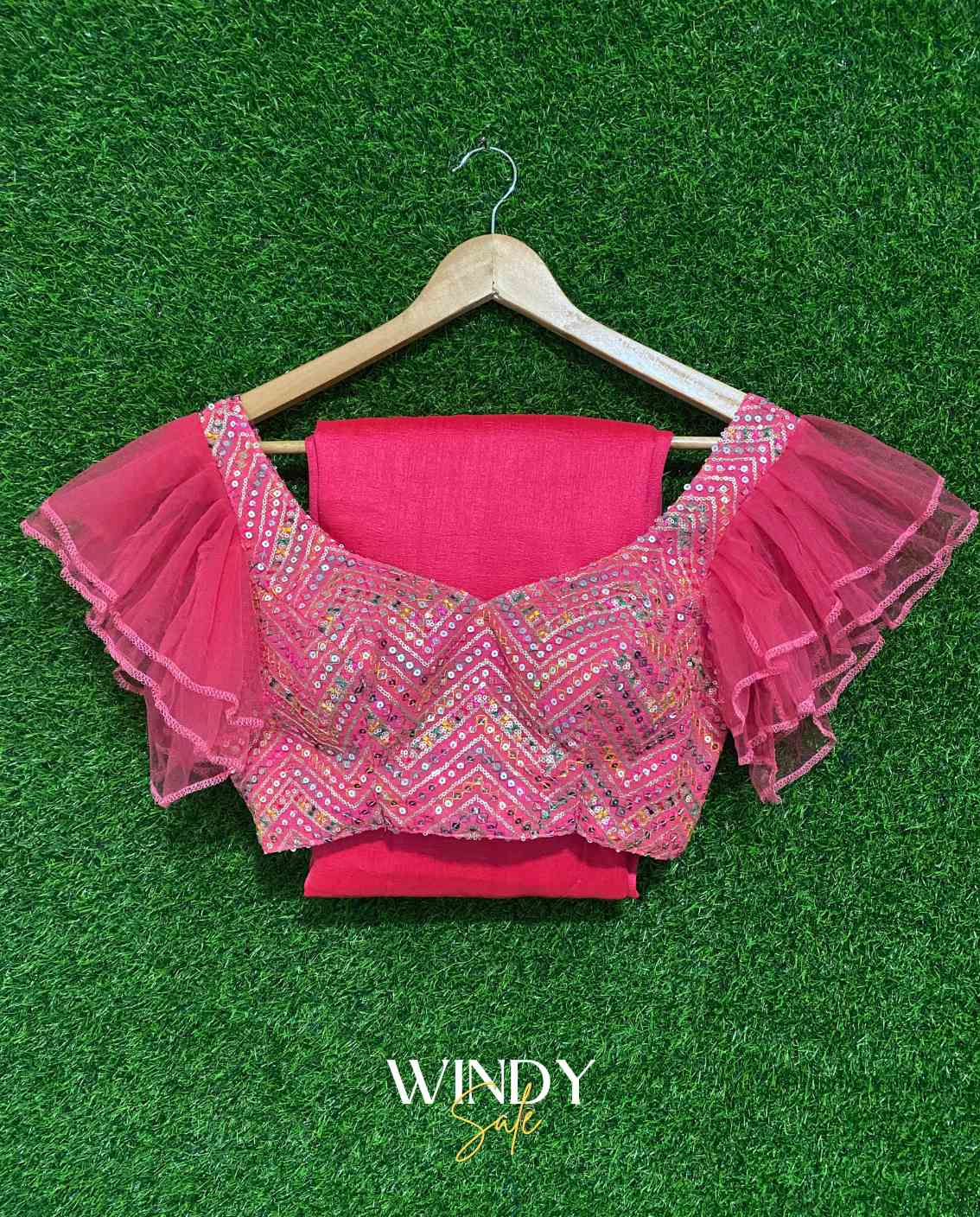 perfectly paired with a stunning Butterfly Sleeve Jacket.