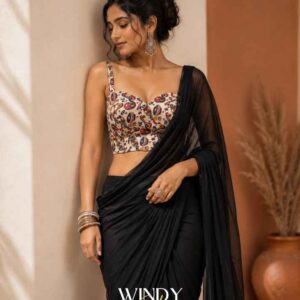  beautiful Silk Saree, perfectly paired with a stunning Kalamkari Saree Jacket.